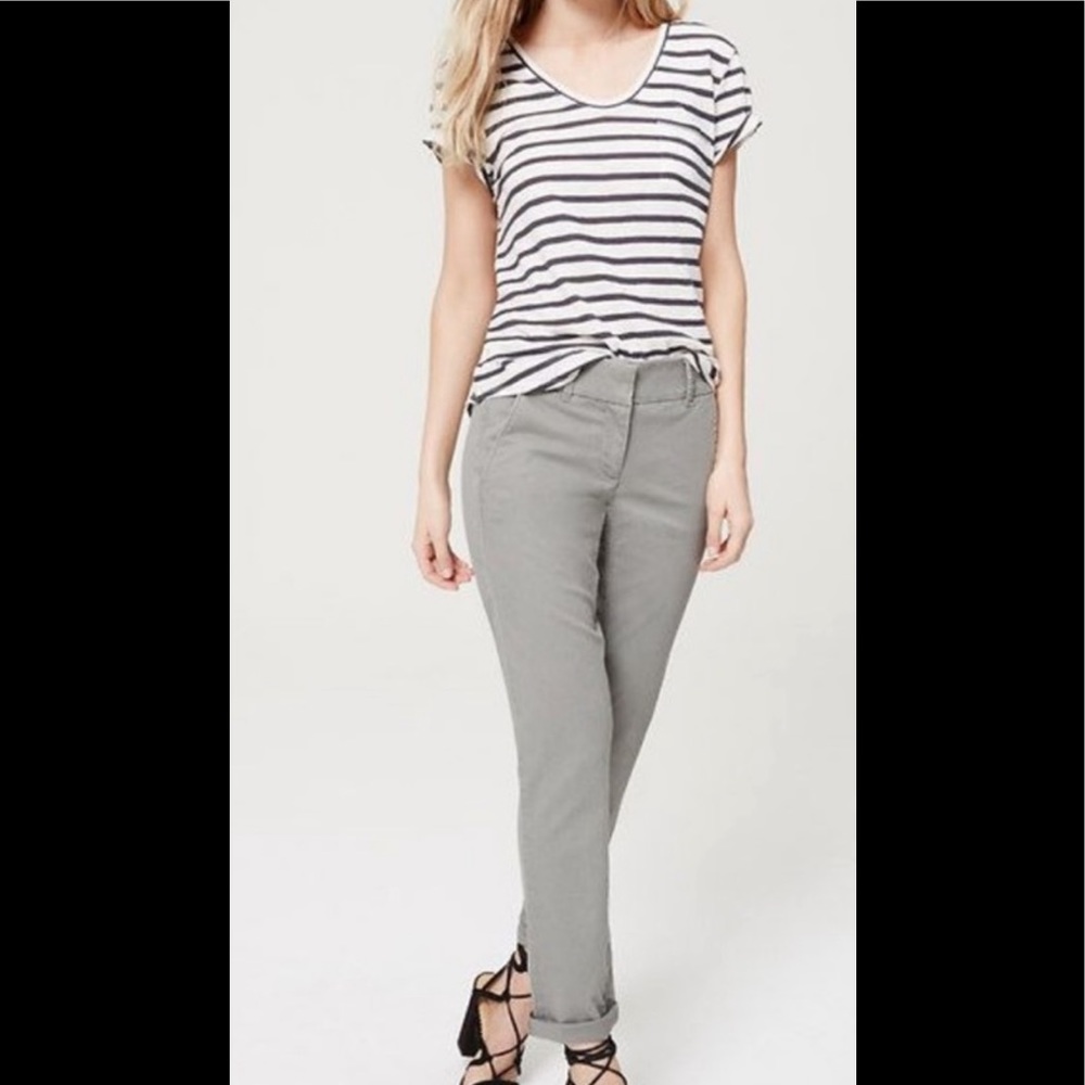 LOFT Skinny Cropped Chinos Marisa Fit, Size 6